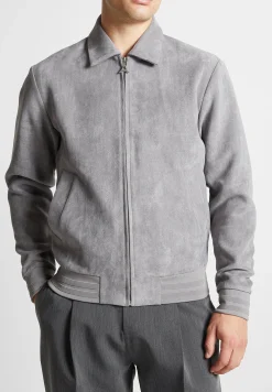 Vegan Suede Bomber Jacket -^Manière De Voir Sale