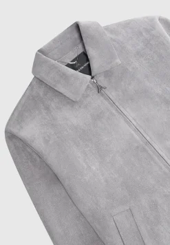 Vegan Suede Bomber Jacket -^Manière De Voir Sale