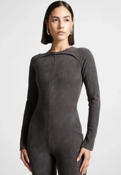 Vegan Suede Jumpsuit - Dark Grey^Manière De Voir Best