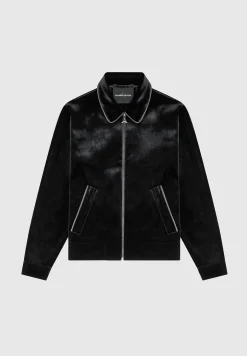 Velvet Jacket with Contrast Piping -^Manière De Voir Outlet