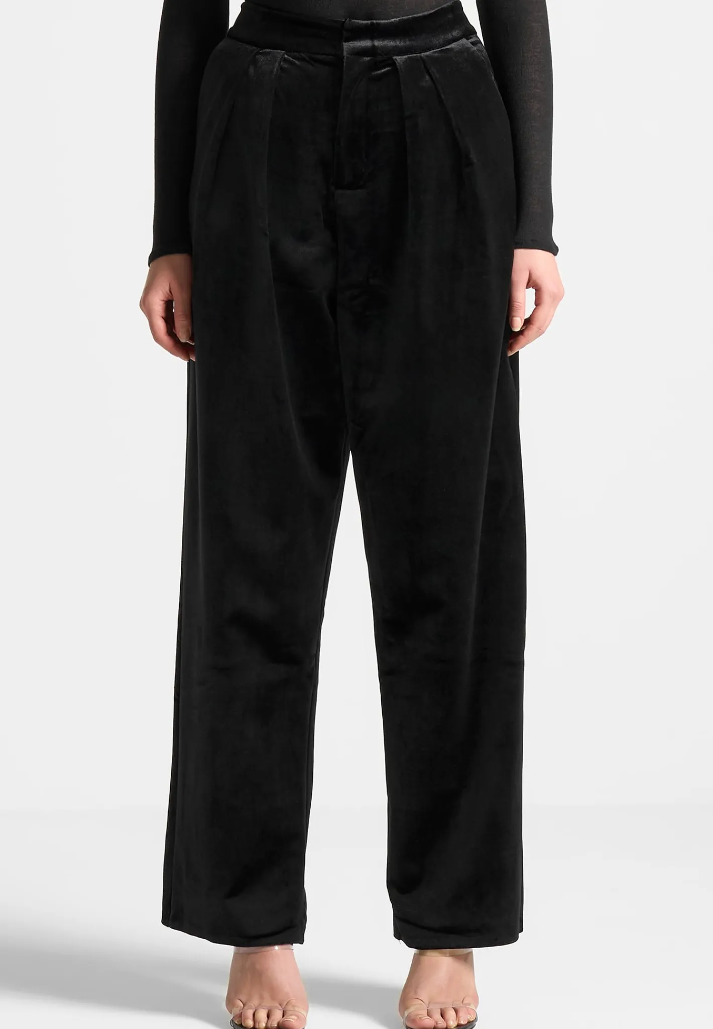 Velvet Tailored Pleated Trousers -^Manière De Voir Clearance