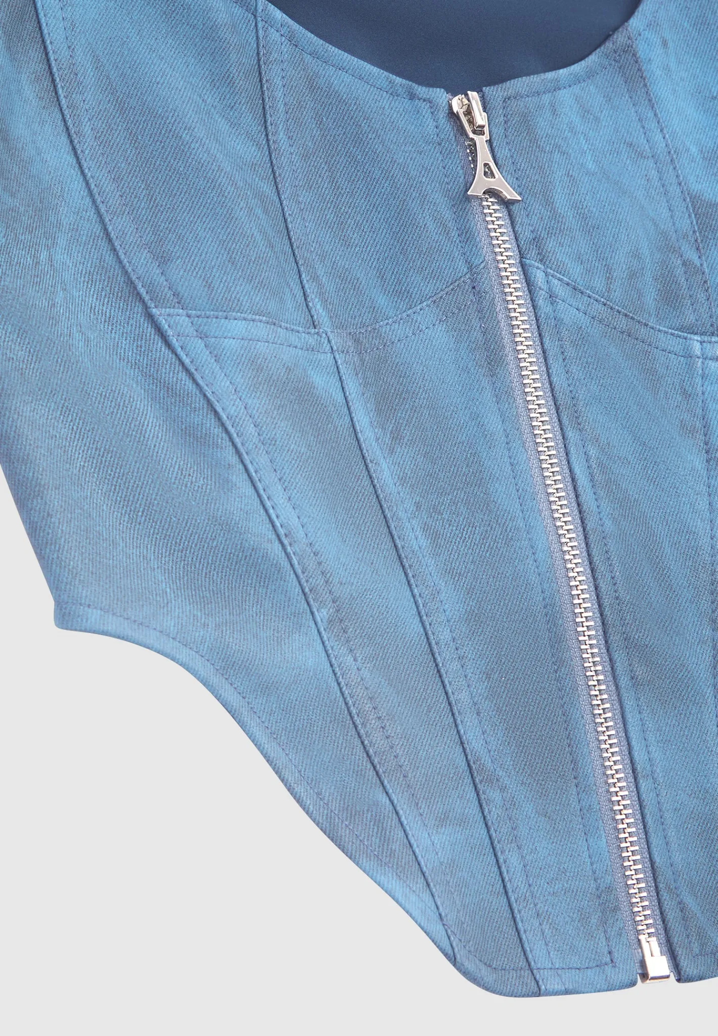 Vintage Marble Leather Corset Top - Washed^Manière De Voir Clearance