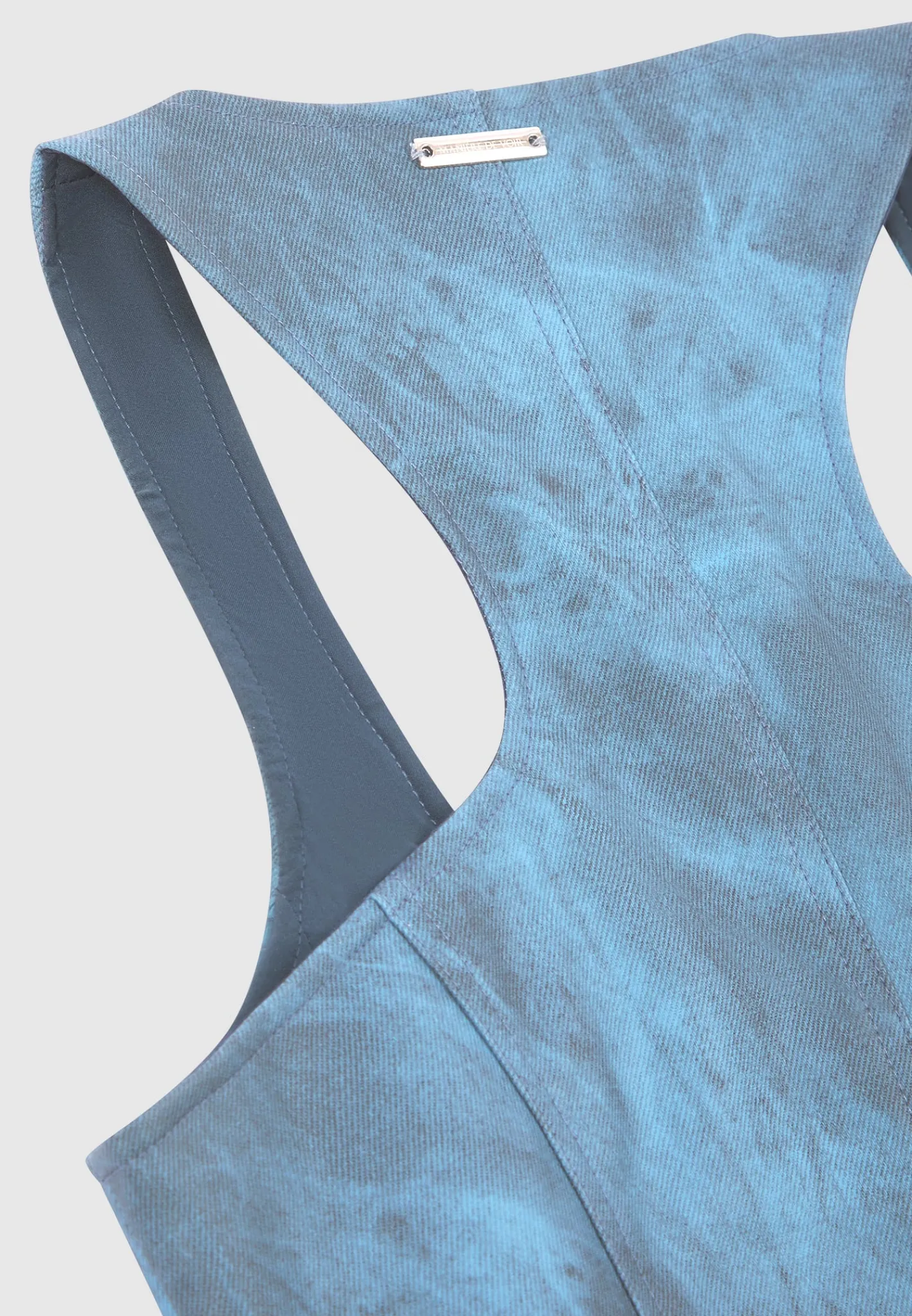 Vintage Marble Leather Corset Top - Washed^Manière De Voir Clearance