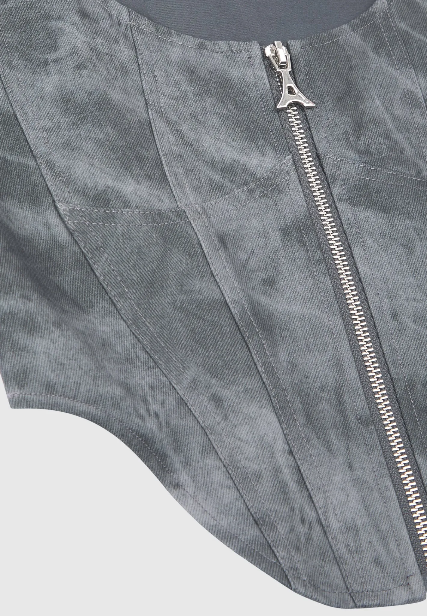 Vintage Marble Leather Corset Top - Washed^Manière De Voir Clearance