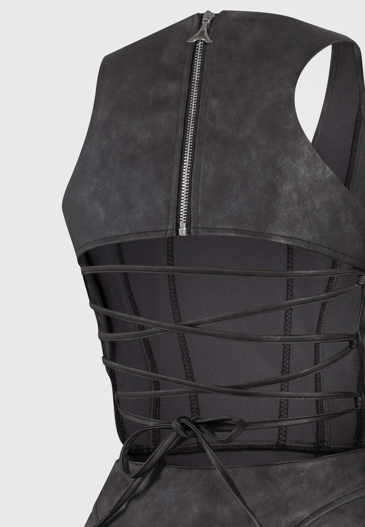 Vintage Vegan Leather Corset Jumpsuit -^Manière De Voir Outlet