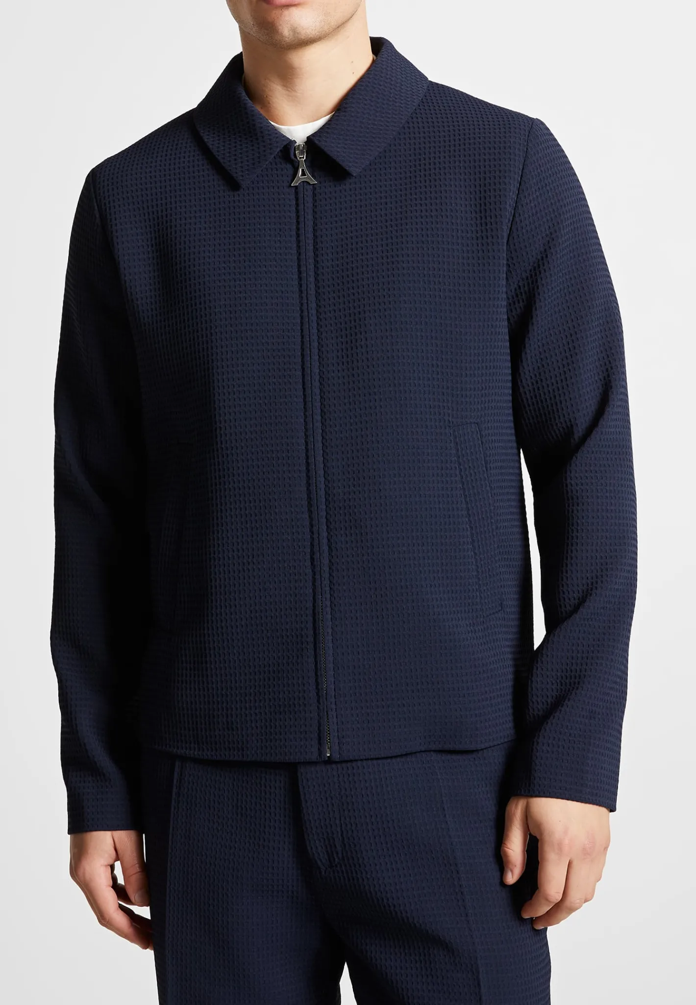 Waffle Seersucker Jacket -^Manière De Voir Sale