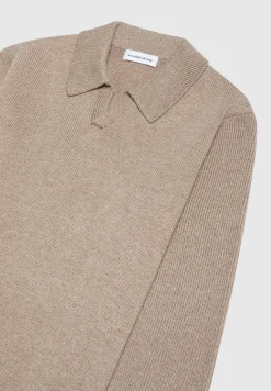 Wool Blend Knit Revere Long Sleeve Jumper -^Manière De Voir Online