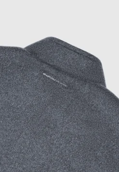 Wool Blend Marl Bomber Jacket - Charcoal Grey^Manière De Voir Sale