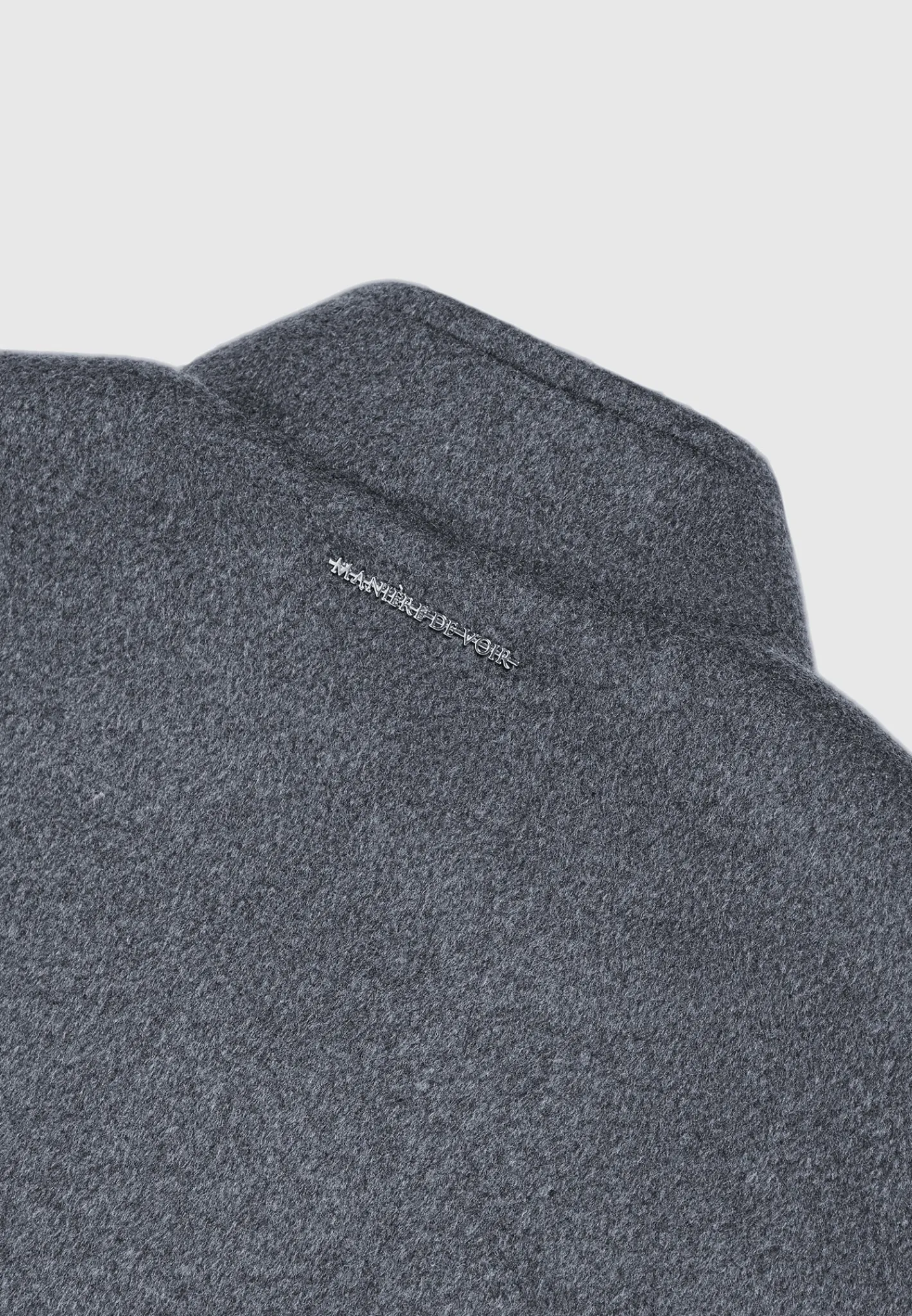 Wool Blend Marl Bomber Jacket - Charcoal Grey^Manière De Voir Sale