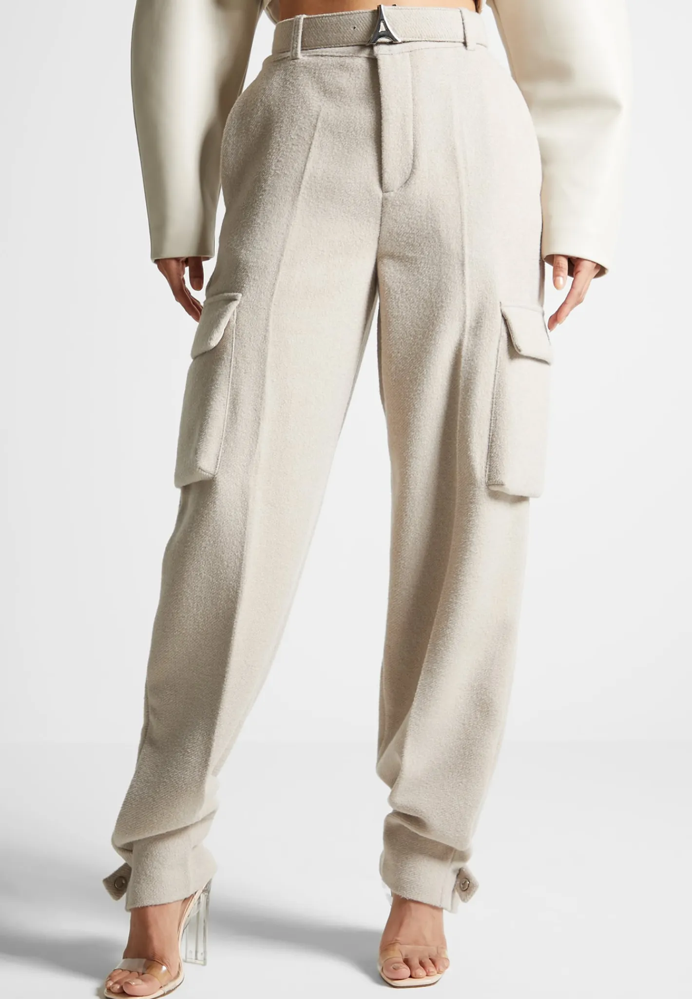 Wool Tailored Cargo Trousers -^Manière De Voir Online