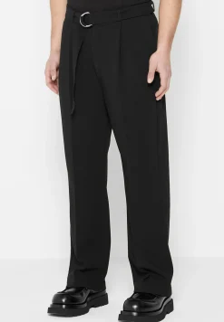 Woven Trousers With Belt -^Manière De Voir New