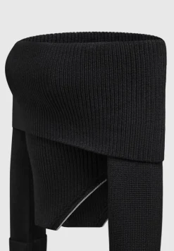 Zip Detail Knit Bandeau Top -^Manière De Voir New